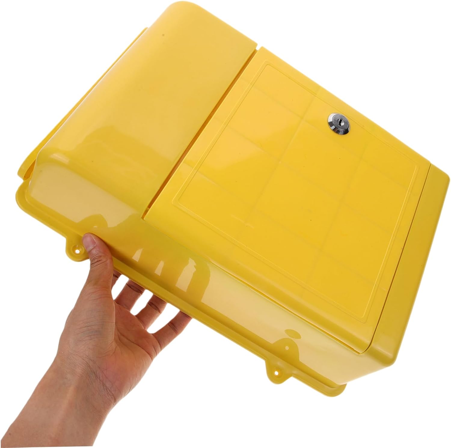 Hanging Wall Suggestion Box with Lock Mailbox for Home Office Multi Function Collection Bin for Donations Comments and Ballots Stylish Design