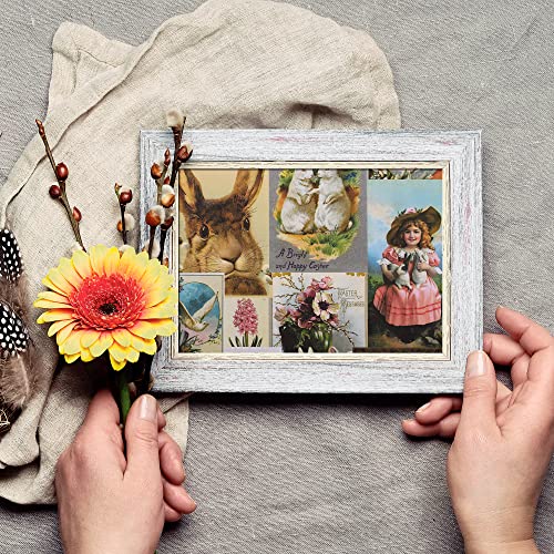 Vondyu Easter Scrapbooking Paper Bunny, Cardstock 6 "X"6 Decoupages Diy Gift Wrapping, Cardmaking Decorative Craft Paper Include Colorful Eggs Pattern For Photo Background - 24 Pages (Easter 1) #TOP2