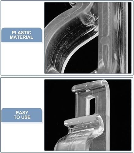 Miniatura 5 de 40 piezas de pinzas de seguridad para persianas enrollables, ganchos de fijación de cadena de cuentas, soportes para cables con tornillos incluidos