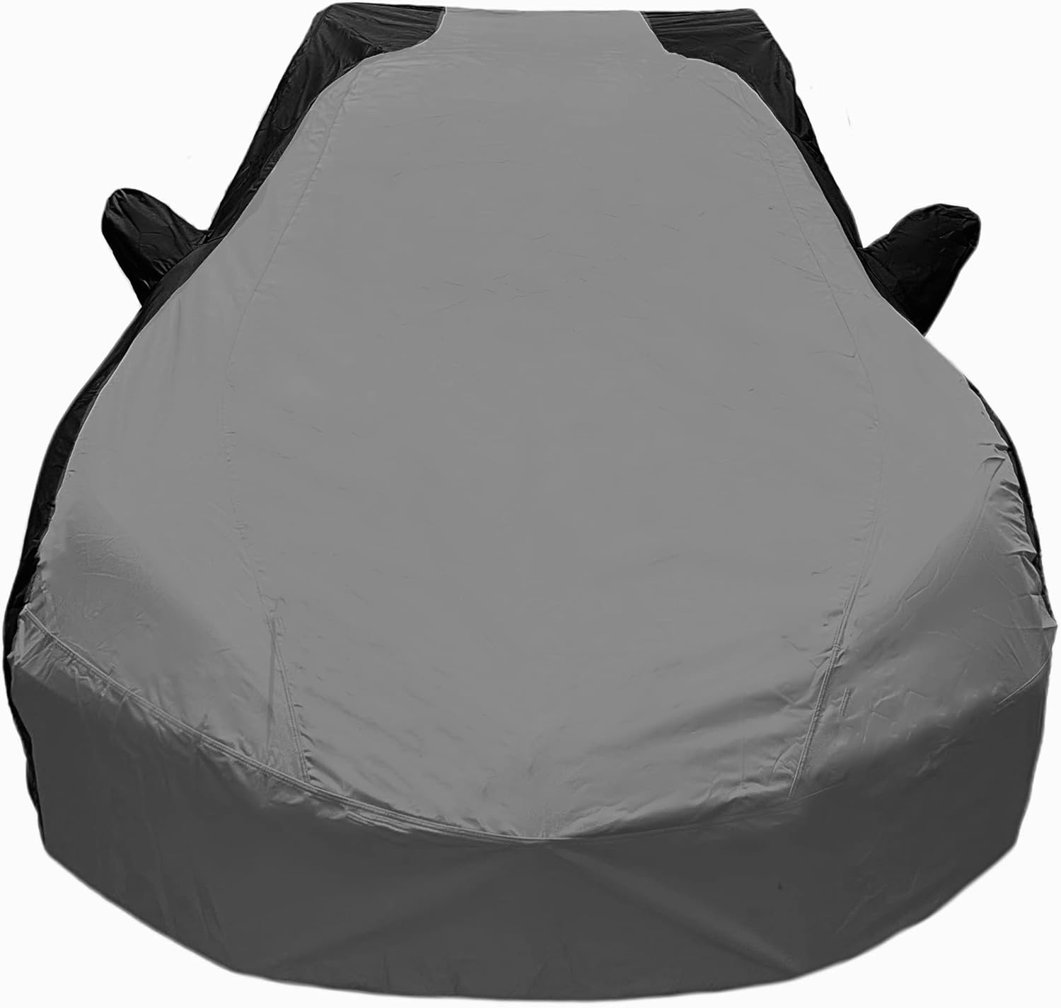 SR1 Performance USA C8 Corvette Car Cover - Custom Fit Outdoor/Indoor Ultraguard Plus Water Resistant 300 Denier UV & Rain Protection for 2020-2026 Stingray, Z51, Z06, E-Ray Corvettes (Gray/Black)