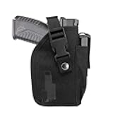 Universal Waist Belt Holster for Handguns with Under Barrel Laser or Light for Medium Full Size Handguns