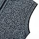 YOUTHUP Herren Weste Fleece Fütterung Winter Frühling Strickjacke Ärmellose Fleecejacke Stehkragen Strickweste, Blau, S