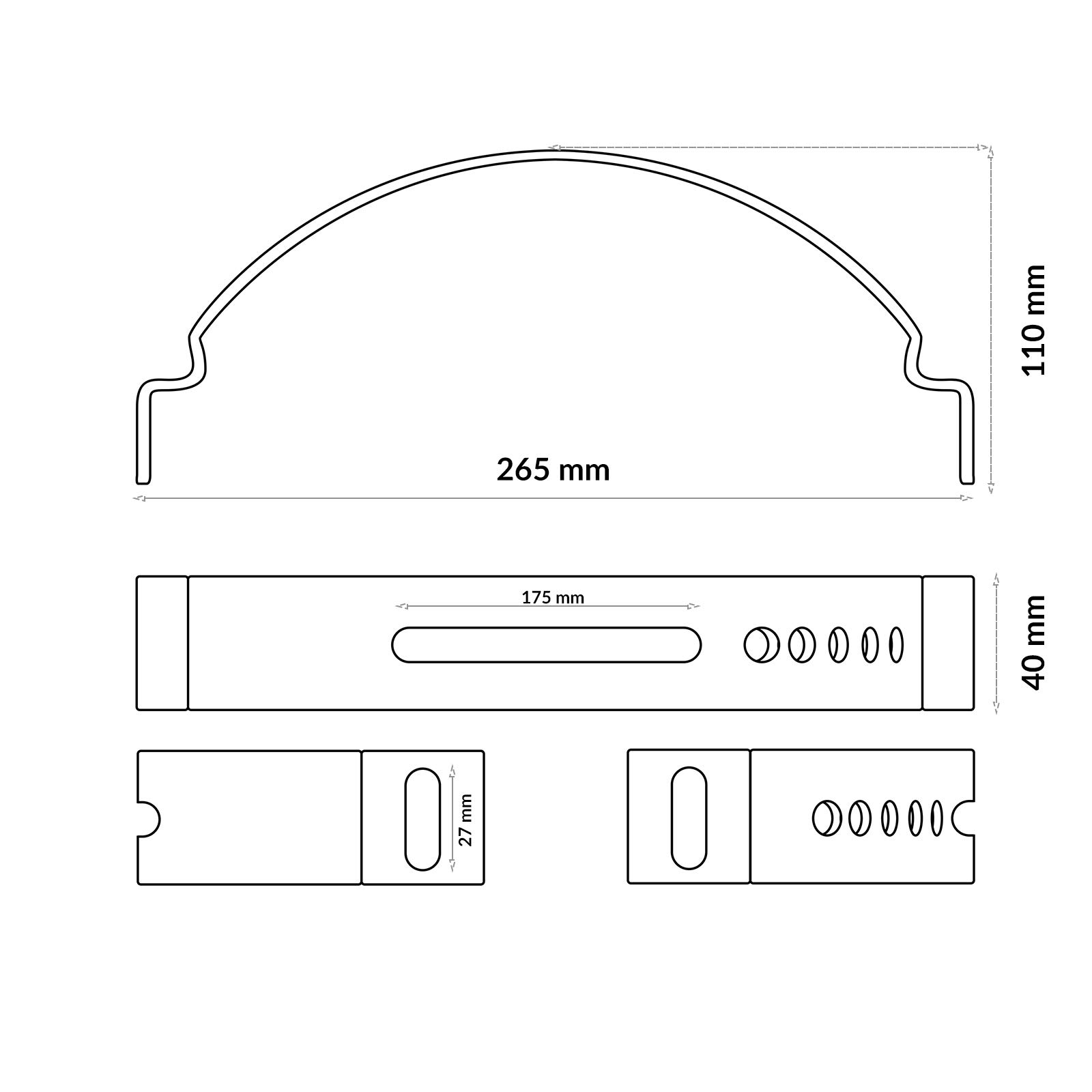 DQ-PP STEIGTRITT SET | 60cm | Kastanienrot RAL 8004 | Stahl verzinkt | Dachtritt Komplett für Dachziegel | Kaminpodest Steigtritt Dach | Gitterrost Tritt