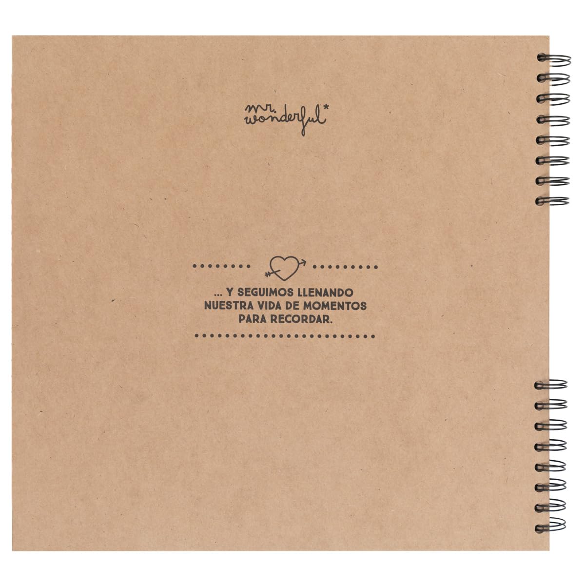 Mr. Wonderful - Álbum de fotos Iconic - Te volvería a decir que sí un millón de veces más - Álbum de Fotos para Pegar y Escribir