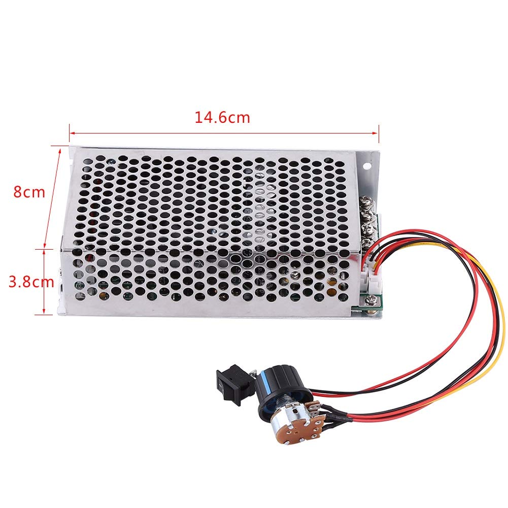 Samfox Regulator prędkości - DC 10-50 V 100 A 5000 W PWM PWM kontroler prędkości silnika płyta sterującego przełącznik sterowania