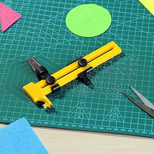 Image of 10-150 mm Circle Cutter Circle Rotary Tool Trimmer Round Knife for Cutting Paper Art and Craft