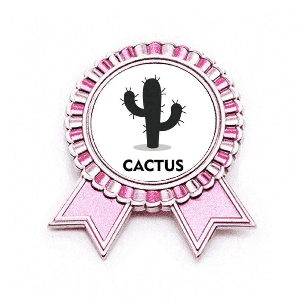 Broche rose cactus en métal taille M pour accessoiriser une veste