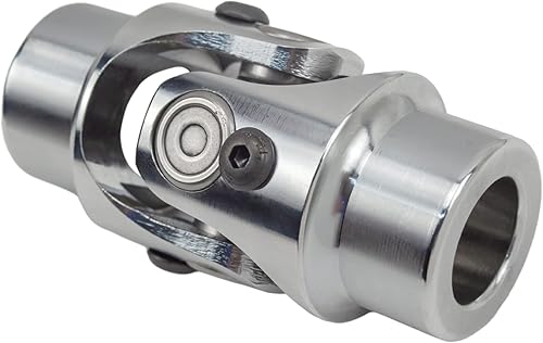 Miniatura 12 de 3/4" redondo x 3/4" redondo eje de dirección único junta universal U 3/4" redondo a 3/4" redondo negro eje de dirección acoplamiento universal 35°