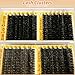 Starryzoom Lash Clusters Book, 40+60+80+100D Combo|540Pcs Thick Volume Wispy Cluster Eyelash Extensions Kit 10-18mm Mixd Natural D-Curl Easy DIY Individuals Fake Eye Lashes Wholesale Box