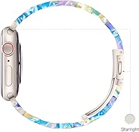 Vista 118 de Lightweight Resin Band For Apple Watch Series 11 10 SE 9 8 7 6 5 4 3 2 1 Ultra 3 2, Fashion Adjustable Replacement Strap for iWatch Bands 38mm 40mm