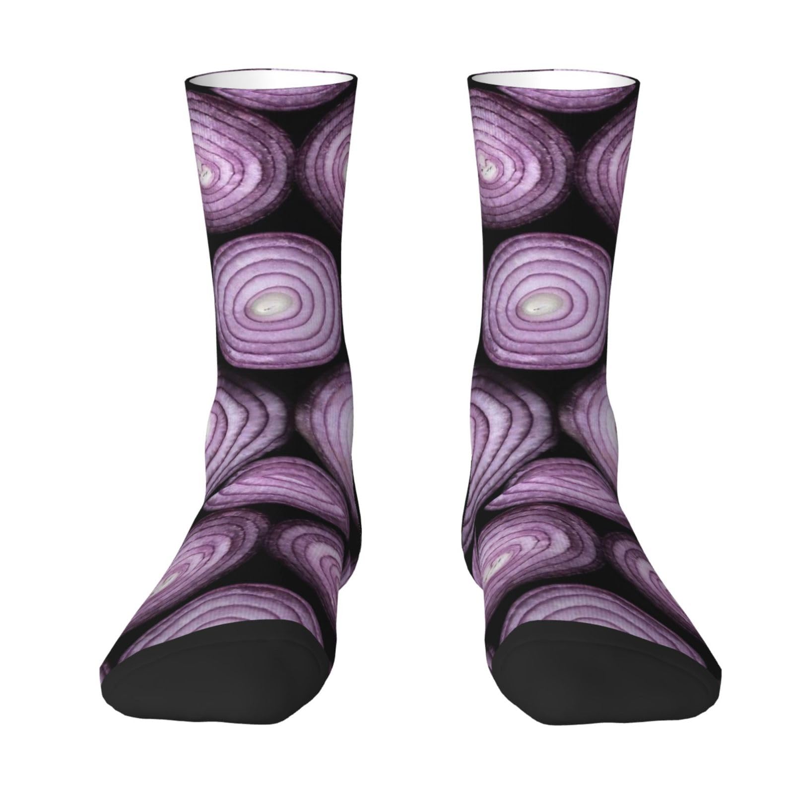 Fwjzdsp Unisex Onion Socks Novelty Socks Athletic Calf For Adult Men Women