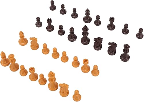 Piezas de ajedrez de repuesto universales resistentes a caídas de doble color reutilizables piezas de ajedrez piezas de estatuilla para fiesta color