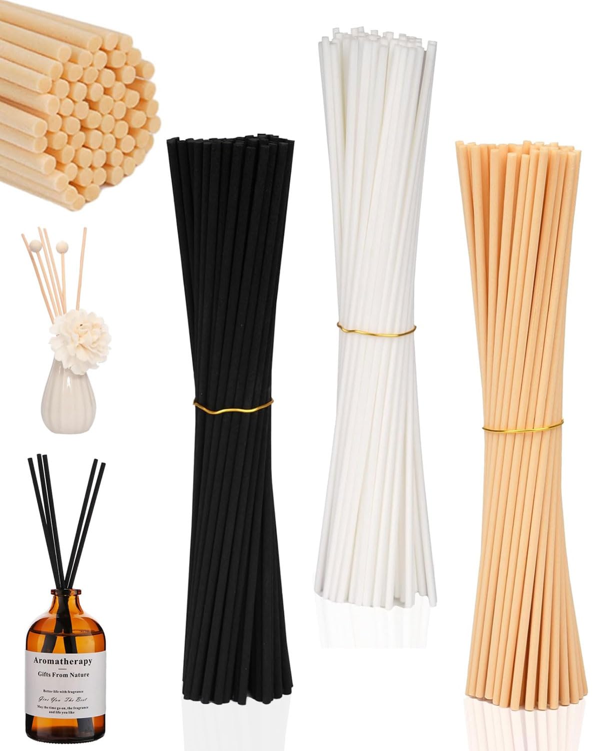 90pcs Varillas difusoras de caña, varillas ambientador,Paquete de Recambio para ambientadores, Varillas de ratán para ambientadores, Varillas de Repuesto para ambientadores de habitación