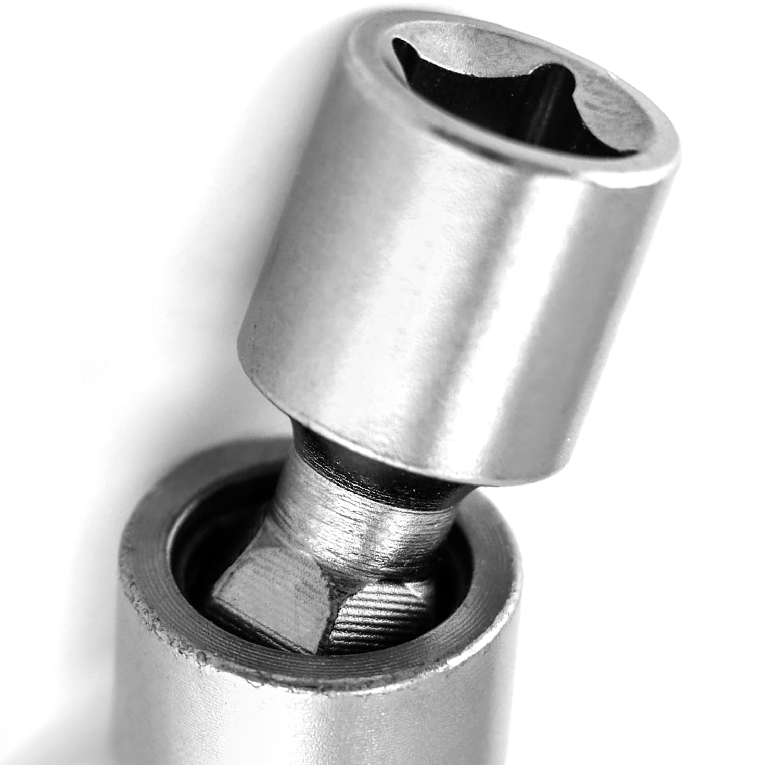 Juego 2 Piezas Llave Bujía Magnética 14mm 16mm, Llave de Bujías Giratoria 12 Puntos 3/8", Cambiar Bujías Fácil, Herramienta Extracción Universal para Coche, Moto, Cortacésped, Pozos Profundos (B)