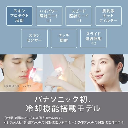 Miniatura 9 de Panasonic ES-WG0A-H Luz Salón de Belleza SMOOTHEPI Enfriamiento x alta potencia (AC100V) Gris Japón Importación Nuevo