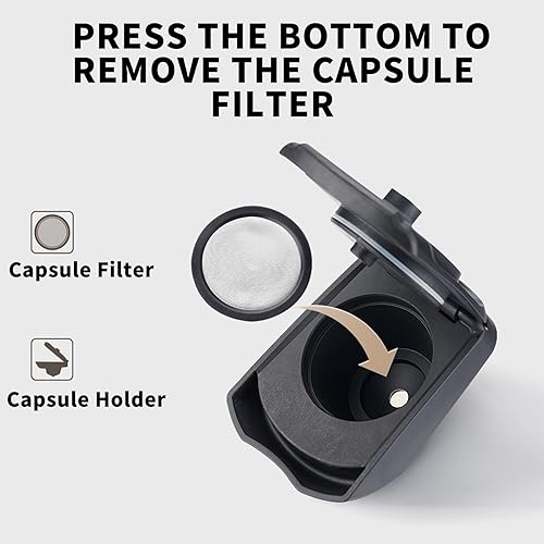 Vista 13 de Adaptador de cápsula reutilizable para Dolce Gusto, adaptador de cápsula de café recargable, convertidor de cápsulas de café, soporte de relleno
