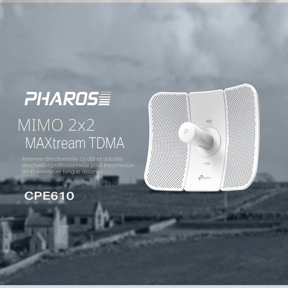 TP-Link CPE610 CPE extérieur 5GHz 300Mbps 23dBi