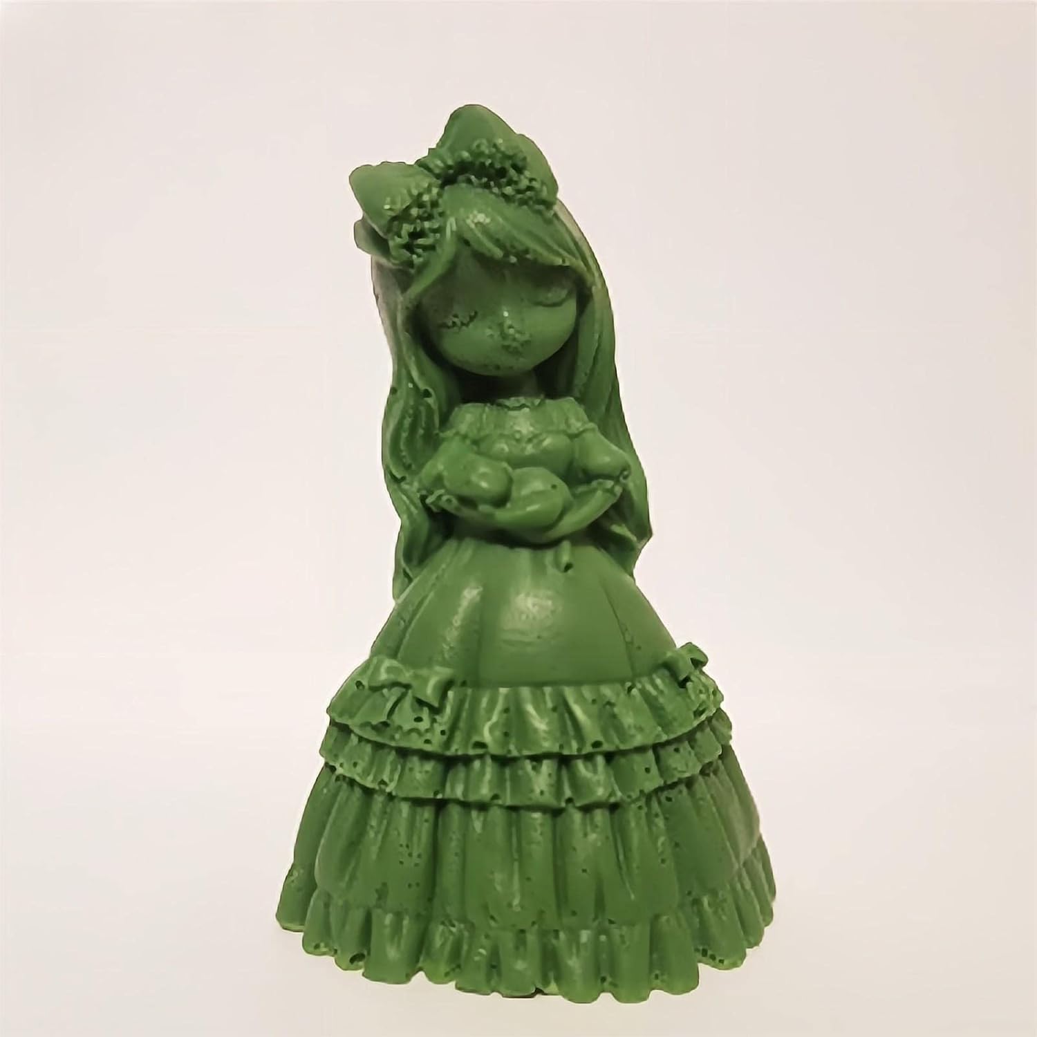 4 Pcs 3D Cartoon Little Girls Doll Silicone Candle Mold, Cute Princess with Dress Scented Candle Molds for Wax Aromatherapy Making DIY Holiday Gifts Candle Mold Home Decoration