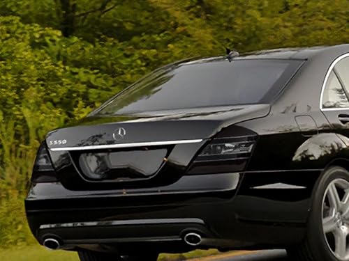 Rvinyl Cubiertas de tinte de luz trasera compatibles con Mercedes-Benz Clase S 2007-2009 - humo opaco