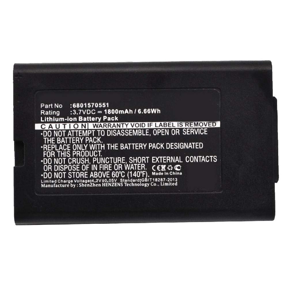 Synergy Digital Credit Card Reader Battery, Compatible with VECTRON 6801570551 Credit Card Reader, (Li-ion, 3.7V, 1800mAh) Ultra High Capacity, Replacement for VECTRON B30 Battery