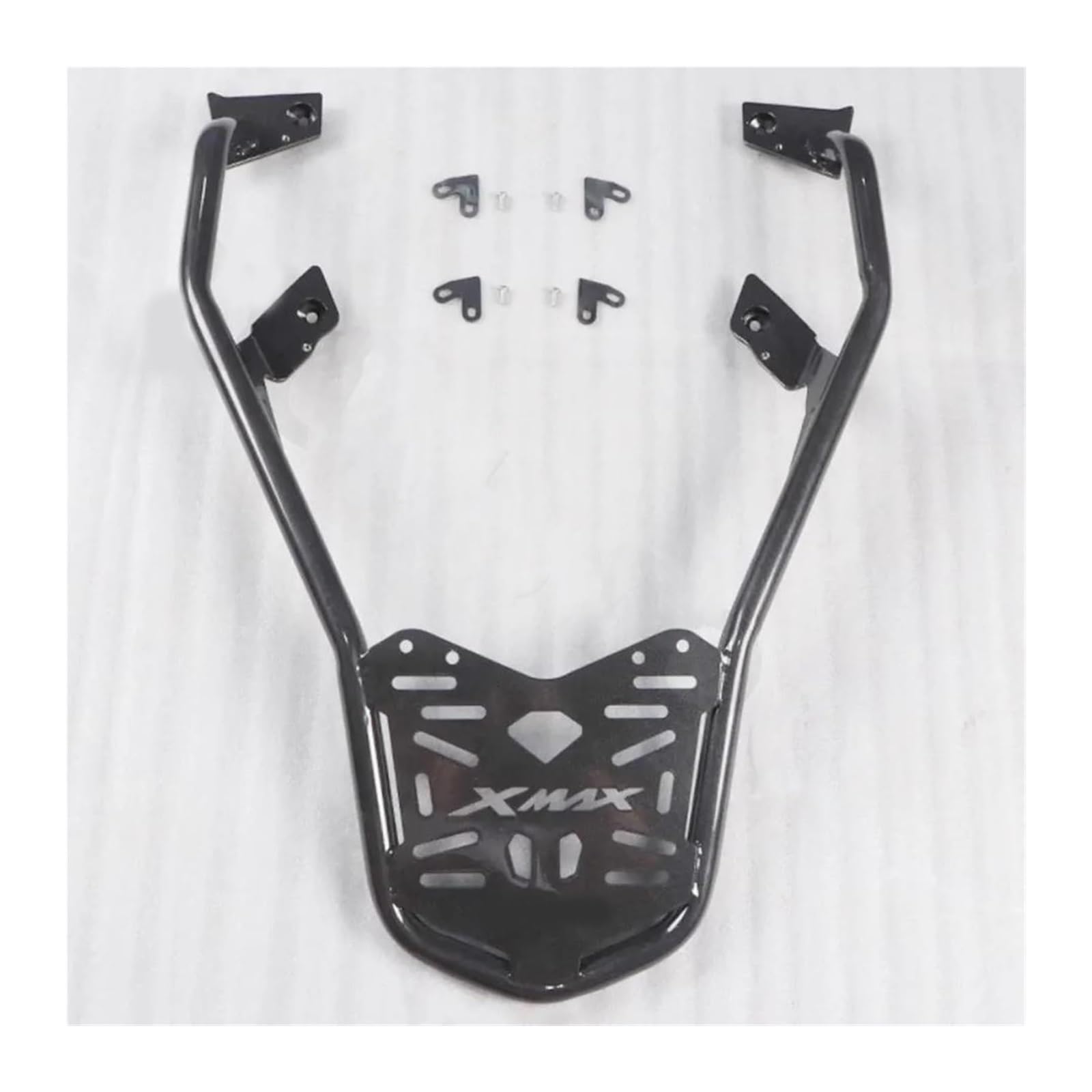 Posteriore Per Y&amaha XMAX300 XMAX-300 2023 Moto Ipiano Contropunta Supporto Bauletto Posteriore Motociclo Portapacchi(Black shelf)