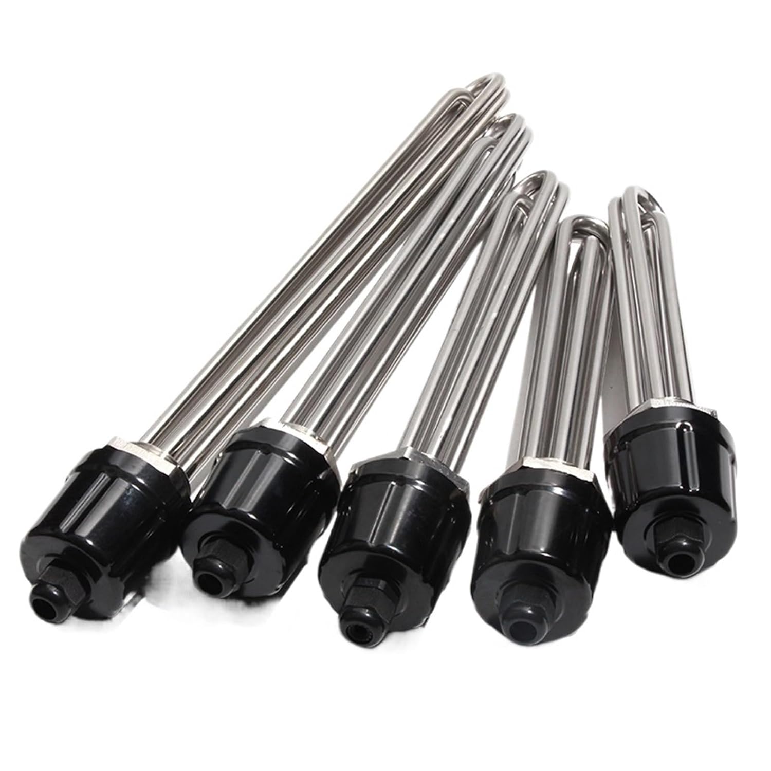 DN40 G1 1/2" Electric Copper Heater Element 220V 380V 3KW 6KW 9KW 12KW Industrial Water Heating Resistance Ten Boiler(220V_3KW 195MM)