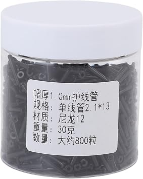 800pcs Badminton Racket Grommets Kit, Badminton Protectors Black Single Hole Long Nylon Badminton Racquet Grommets for Badminton Repair