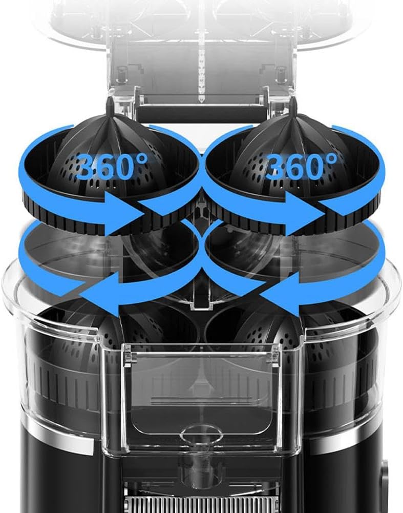 100W Electric Juicer Machine, Dual Citrus Electric Orange Juicer Squeezer, 18000 RPM Powerful Motor, 1-Touch Automatic JuicerMachine, for Cold Press Oranges, Lemon, Lime, Grapefruit