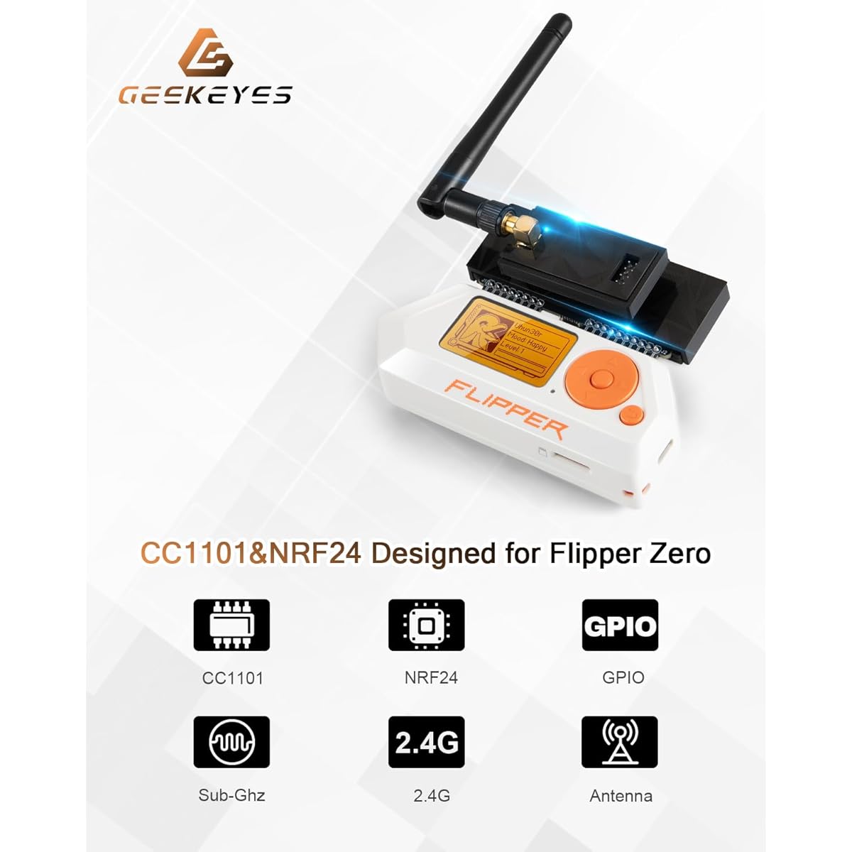 $8/mo - Finance CC1101&NRF24L01 Module with Antenna for Flipper Zero ...