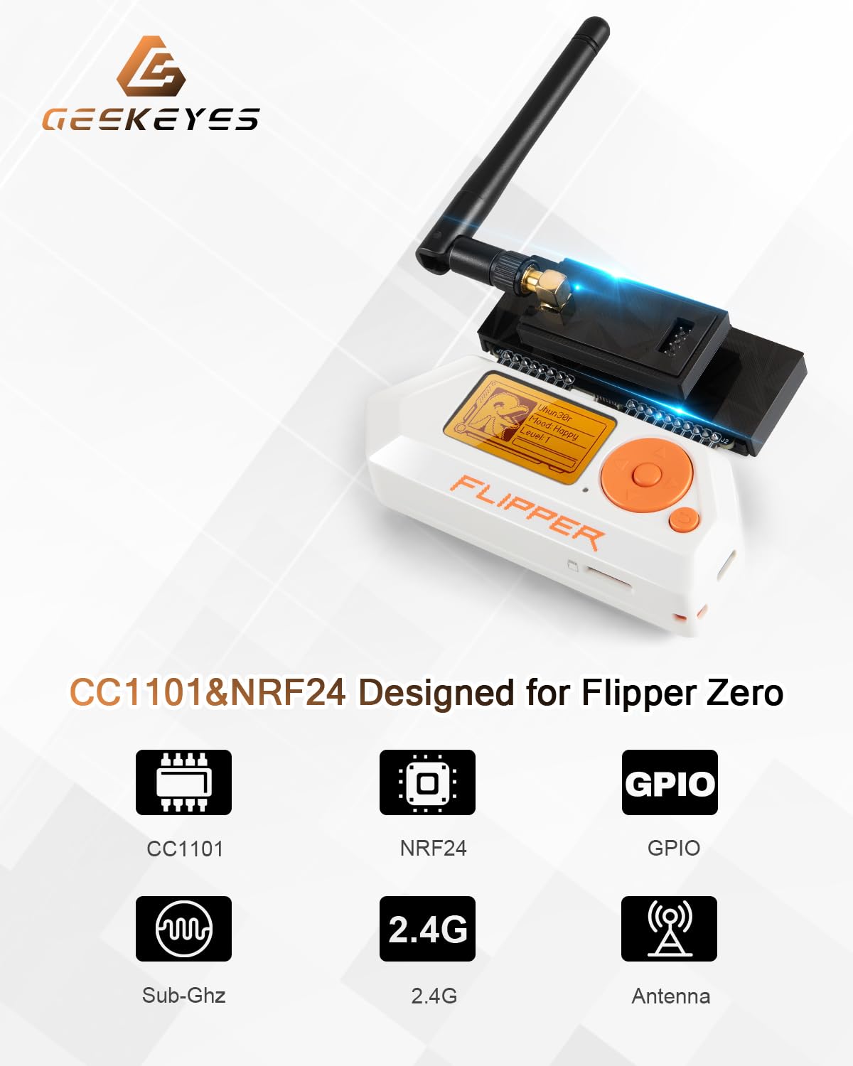 Amazon.com: GEEKEYES CC1101&NRF24L01 Module with Antenna for