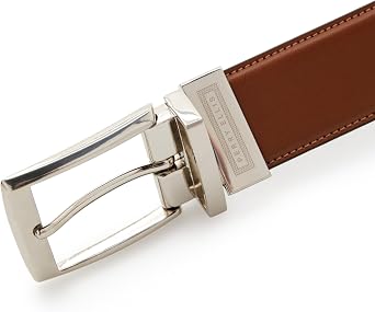 Perry Ellis Men's Portfolio Amigo Reversible Leather Belt, Stitched Edges, Durable, 1.5 Width (Available in Big & Tall)