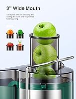 Vista 3 de Qcen 500W Juicer Machine Green y Electric Citrus Juicer Exprimidor Paquete