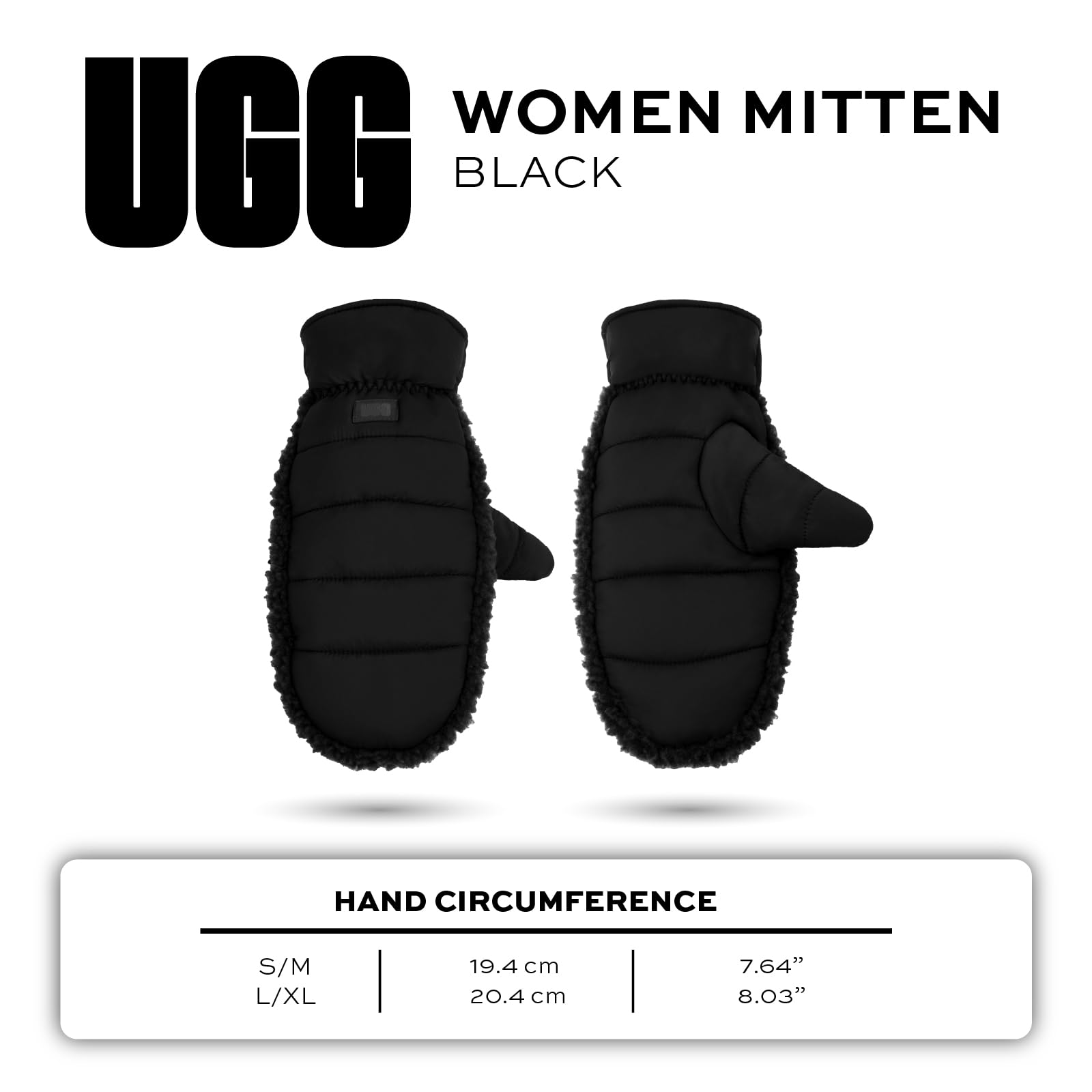 UGG Damen Aw Uggfluff Mitten Handschuhe für kaltes Wetter (1er Pack)