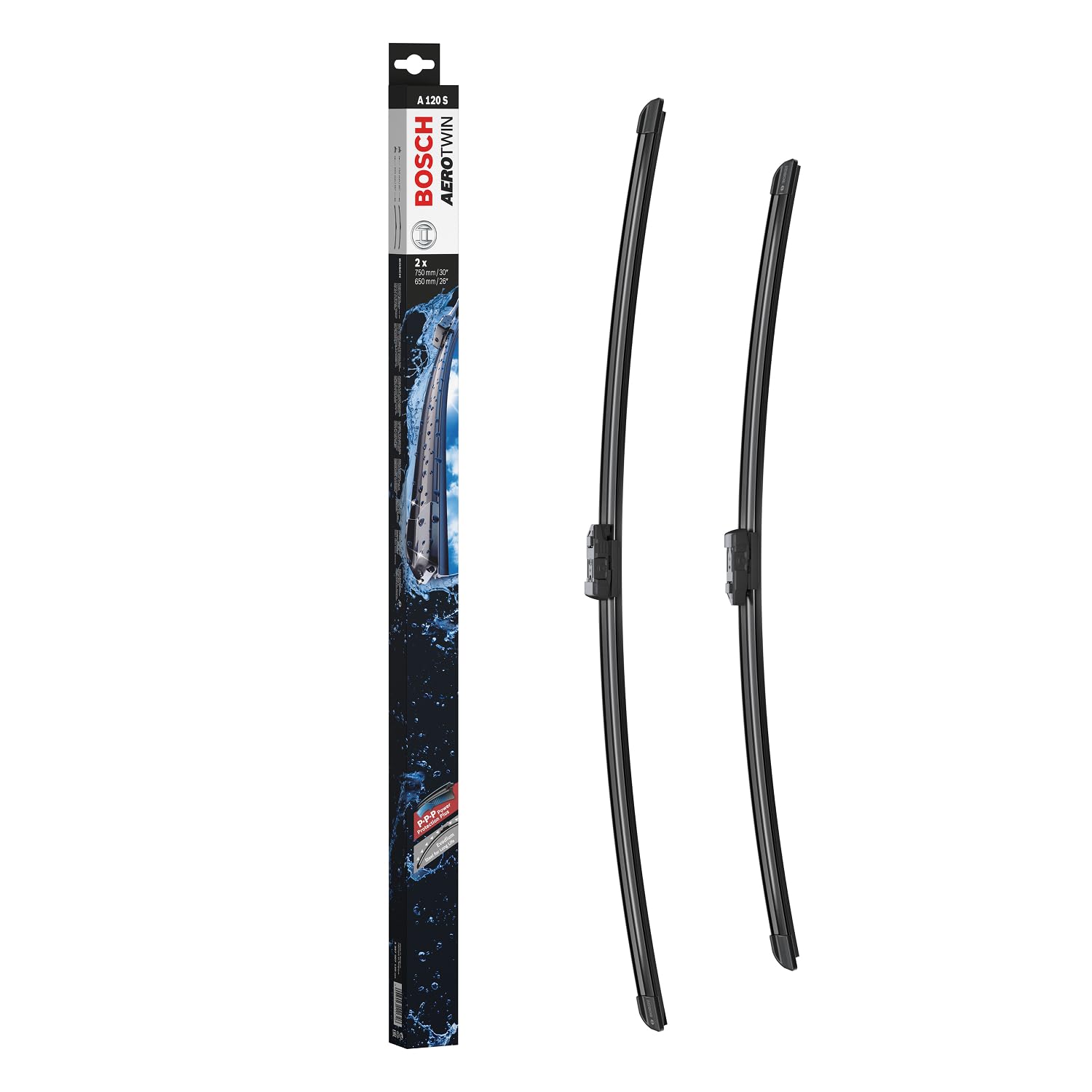 BOSCH Balai d'essuie-glace Aerotwin Spoiler A120S 3397007120 | Compatible avec: CITROËN C4 II, C4 II Kasten/Schrägheck, DS4, DS 4 / 4 CROSSBACK, FORD GALAXY II, GALAXY MK II VAN, S-MAX