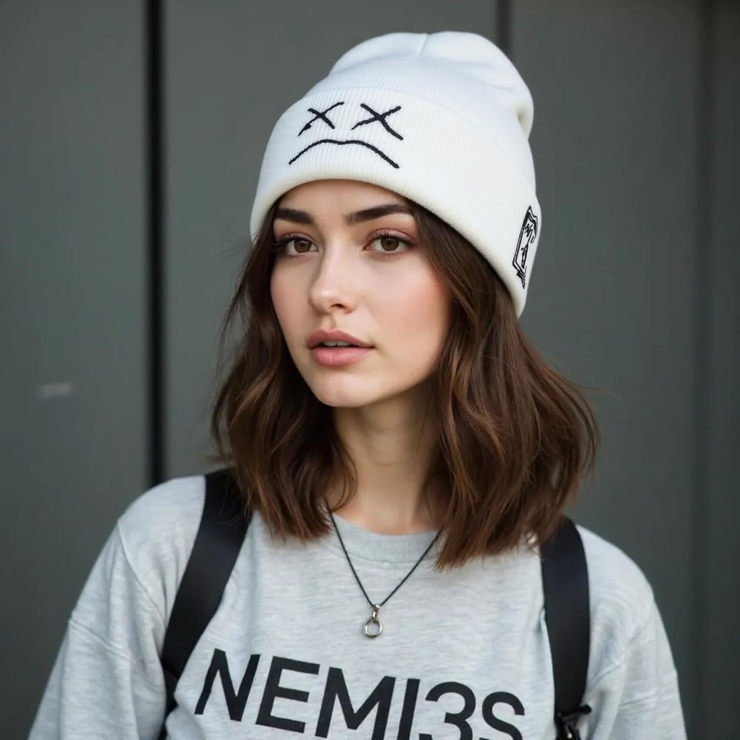 Fashion Beanie for Men Beanies Women,Warm Winter Hats for Men Embroidery Unisex Knit Hat Skull Cap - Image 2