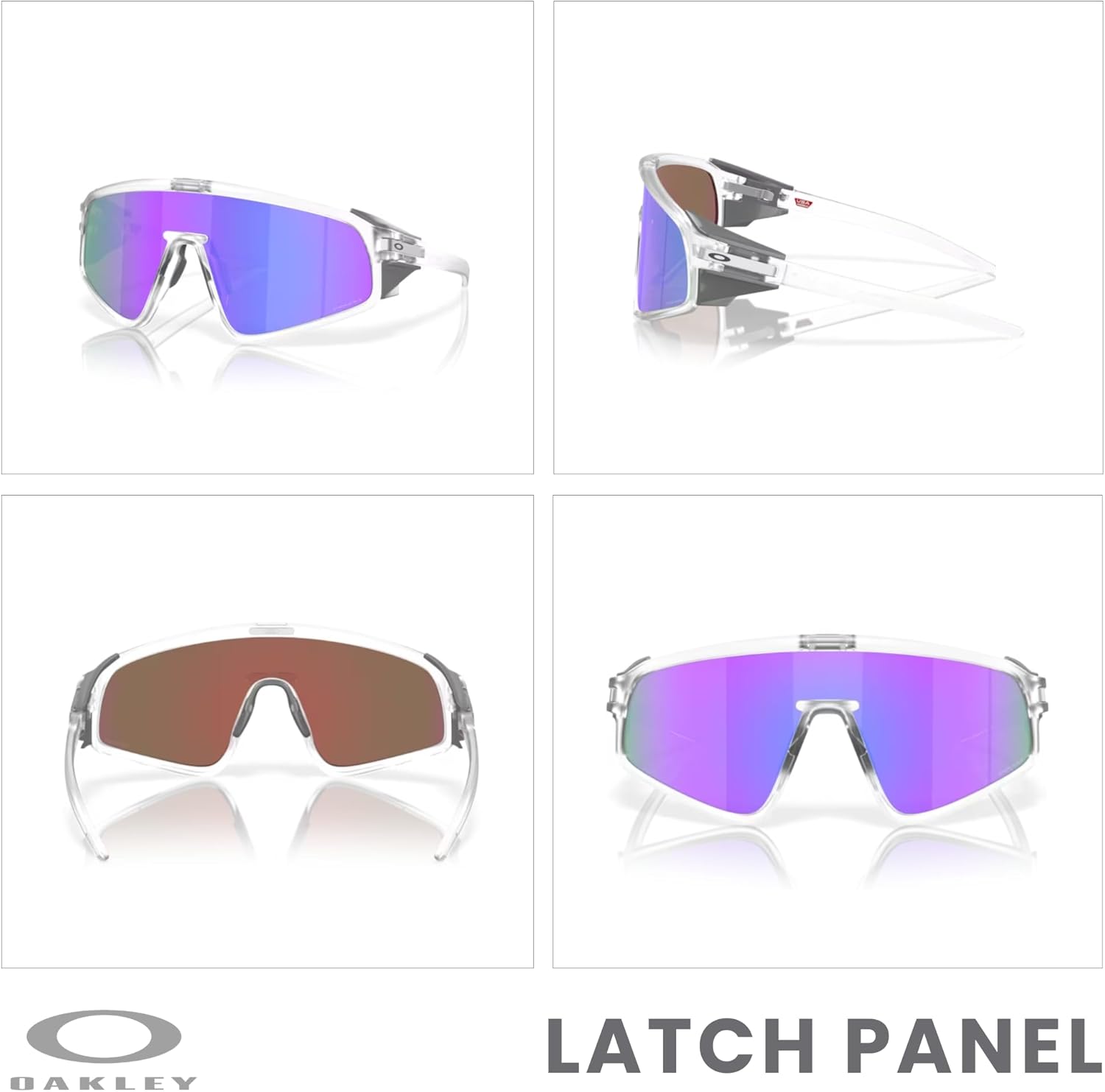 Oakley Latch Panel OO9404 Shield Sunglasses for Men for Women+ Bundle Accessory Leash Kit, Microfiber Pouch