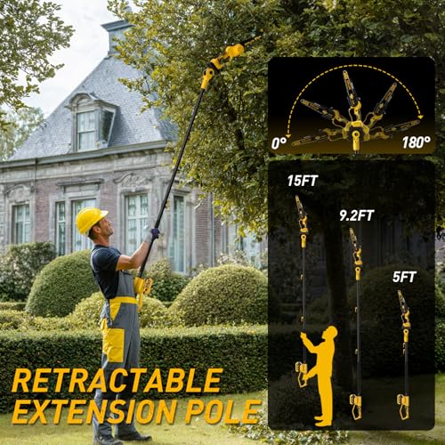 ZEGJAW 4-IN-1 Cordless Pole Saw