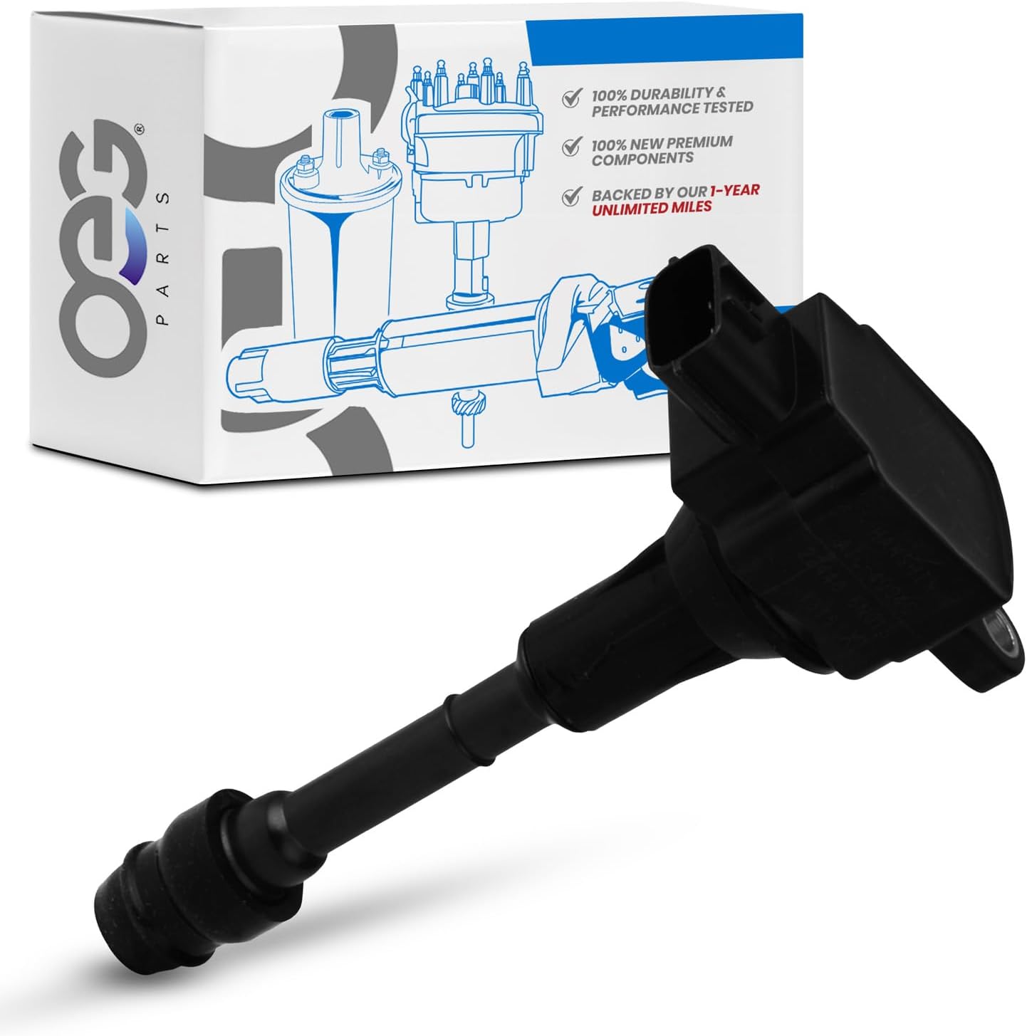 OEG Parts New Ignition Coil Compatible With Nissan Sentra 2002 2003 2004 2005 2006 02 03 04 05 06 224486N011, 224486N015, 224488U115, V38-70-0007, XIC8250, ZSE081