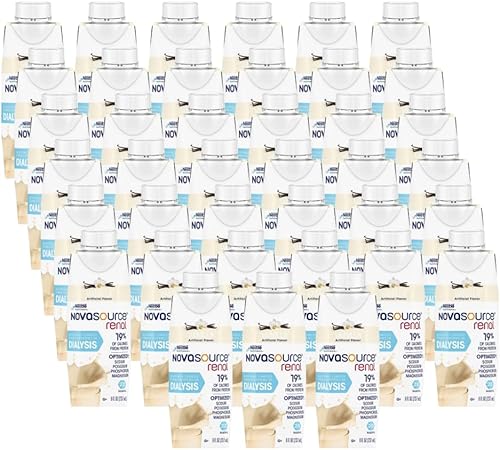 Novasource Renal - Paquete Tetra Brik de 8 fl oz, vainilla - 27 por caja - Modelo DOY351100