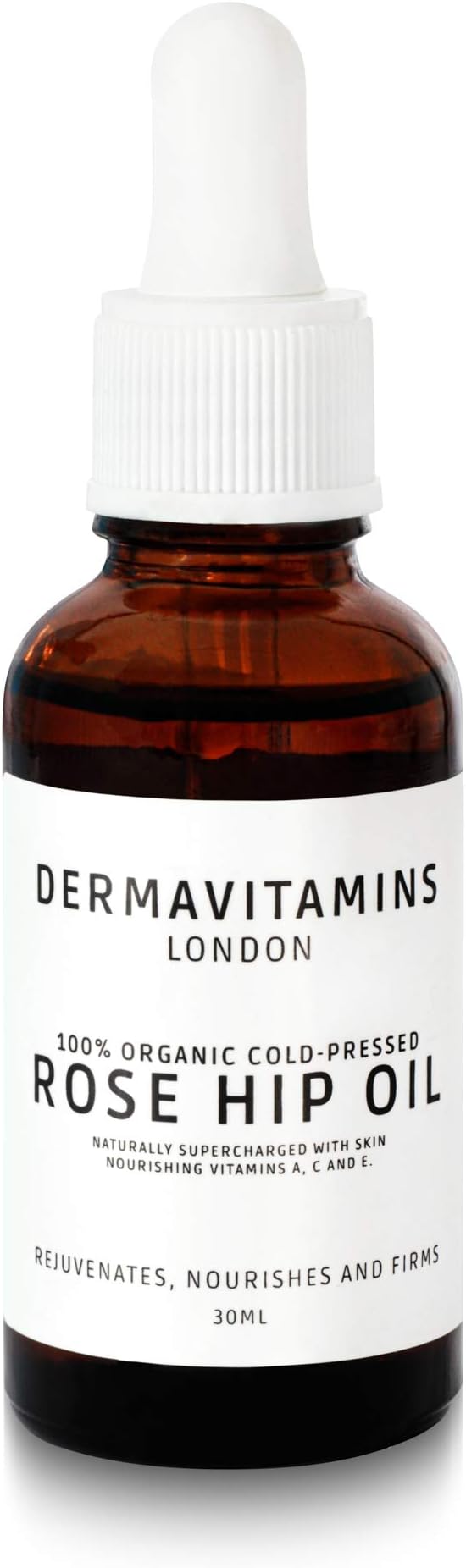 DermaVitamins 100% Organic Cold-Pressed Rose Hip Oil (30ml)