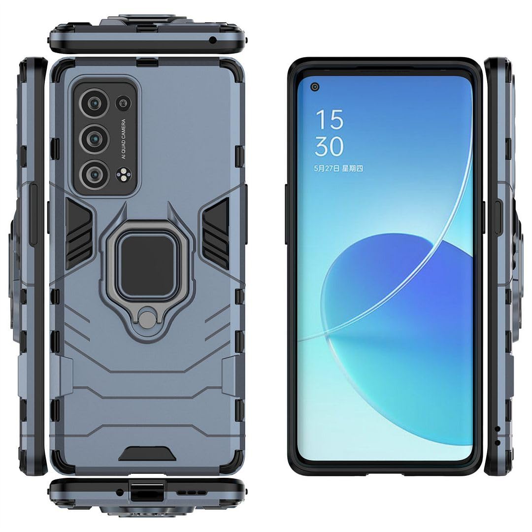 SATURCASE Custodia per OPPO Reno 12, con cavalletto ad