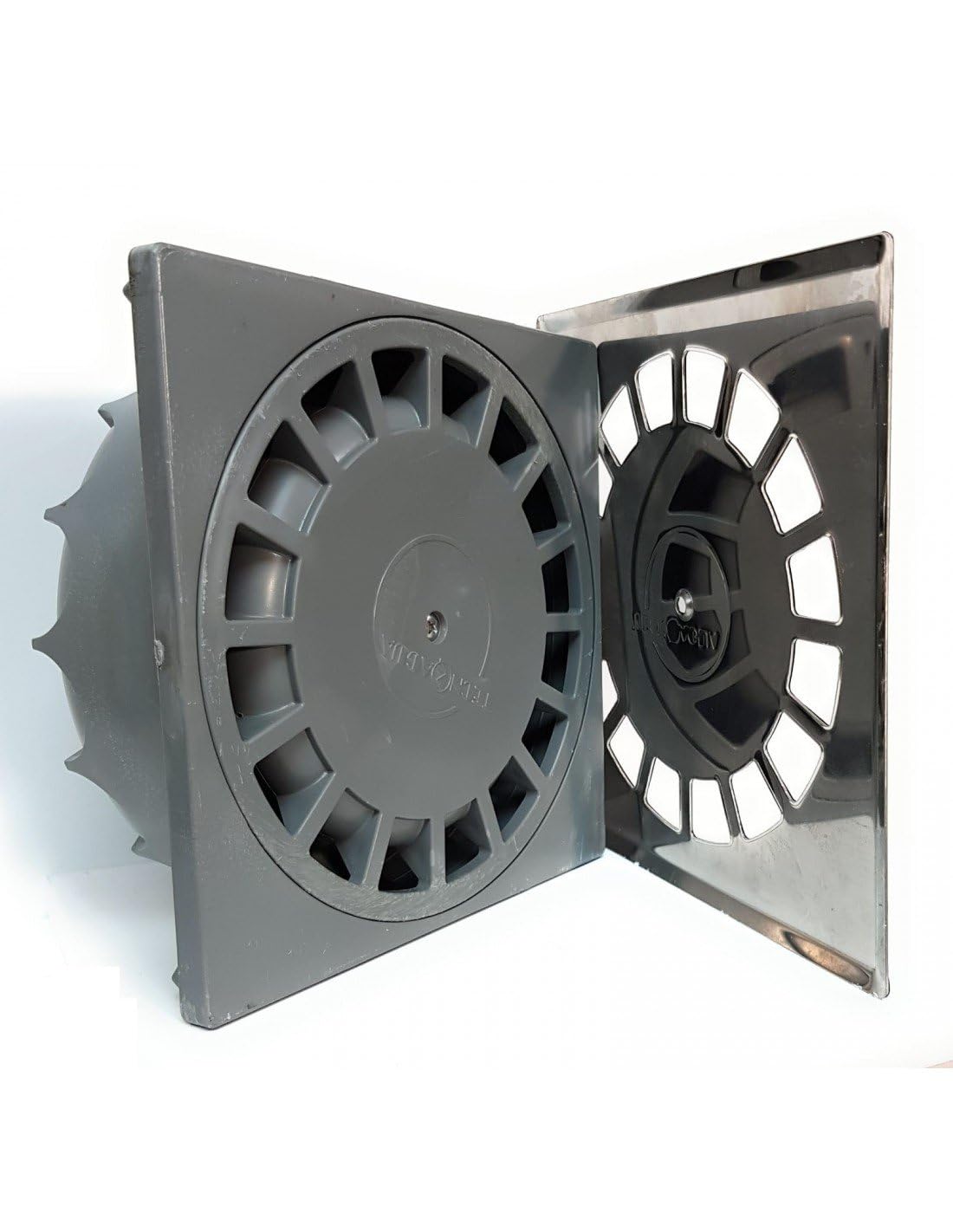 Hidrotecnoagua desagües de suelo - Sumidero vertical t-88i 15x15 diámetro 50 inoxidable