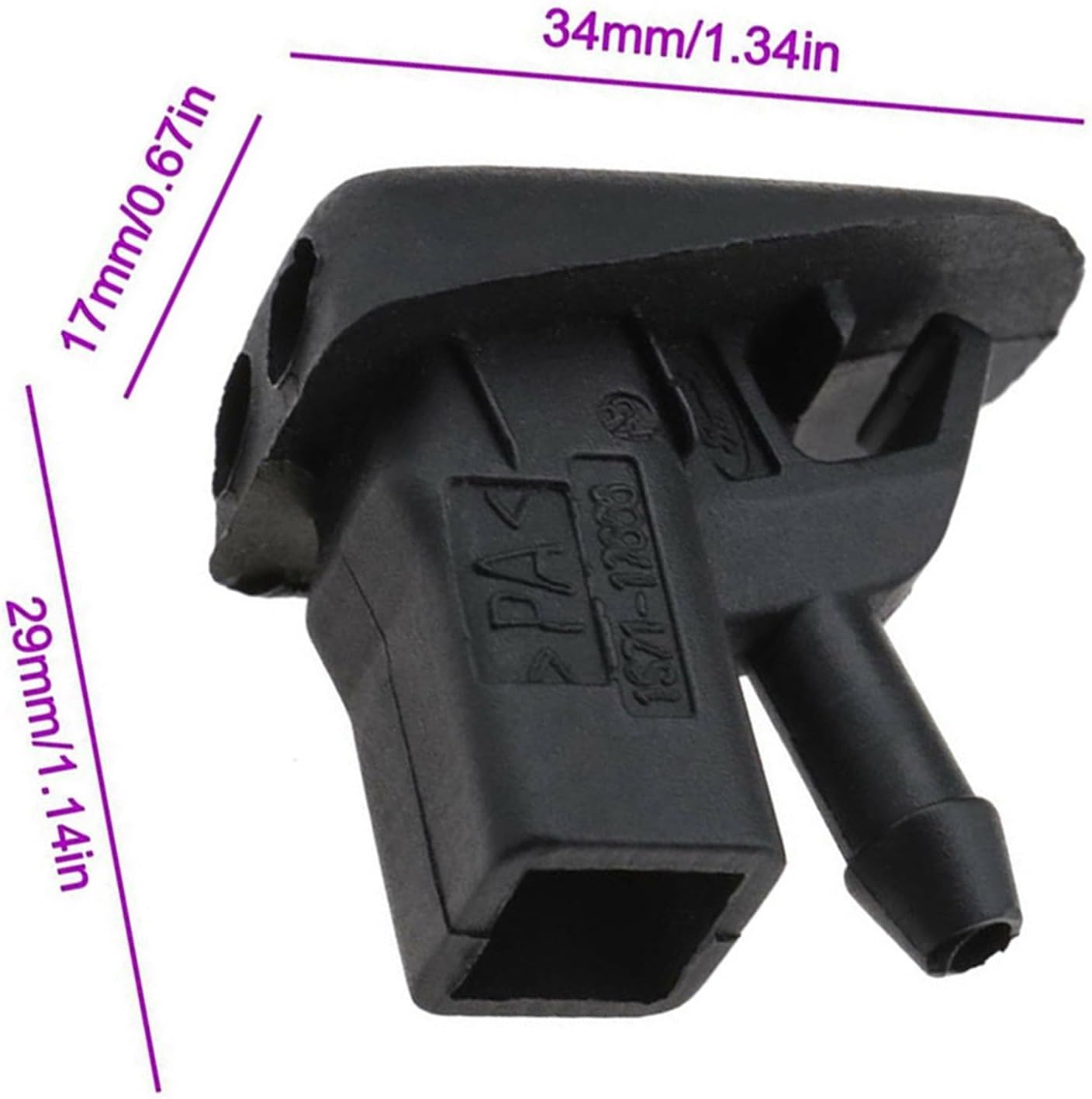 Windshield Wiper Nozzles for Jaguar for X-Type 2001-2010 Car Front Windshield Wiper Washer Water Spray Nozzle Jet