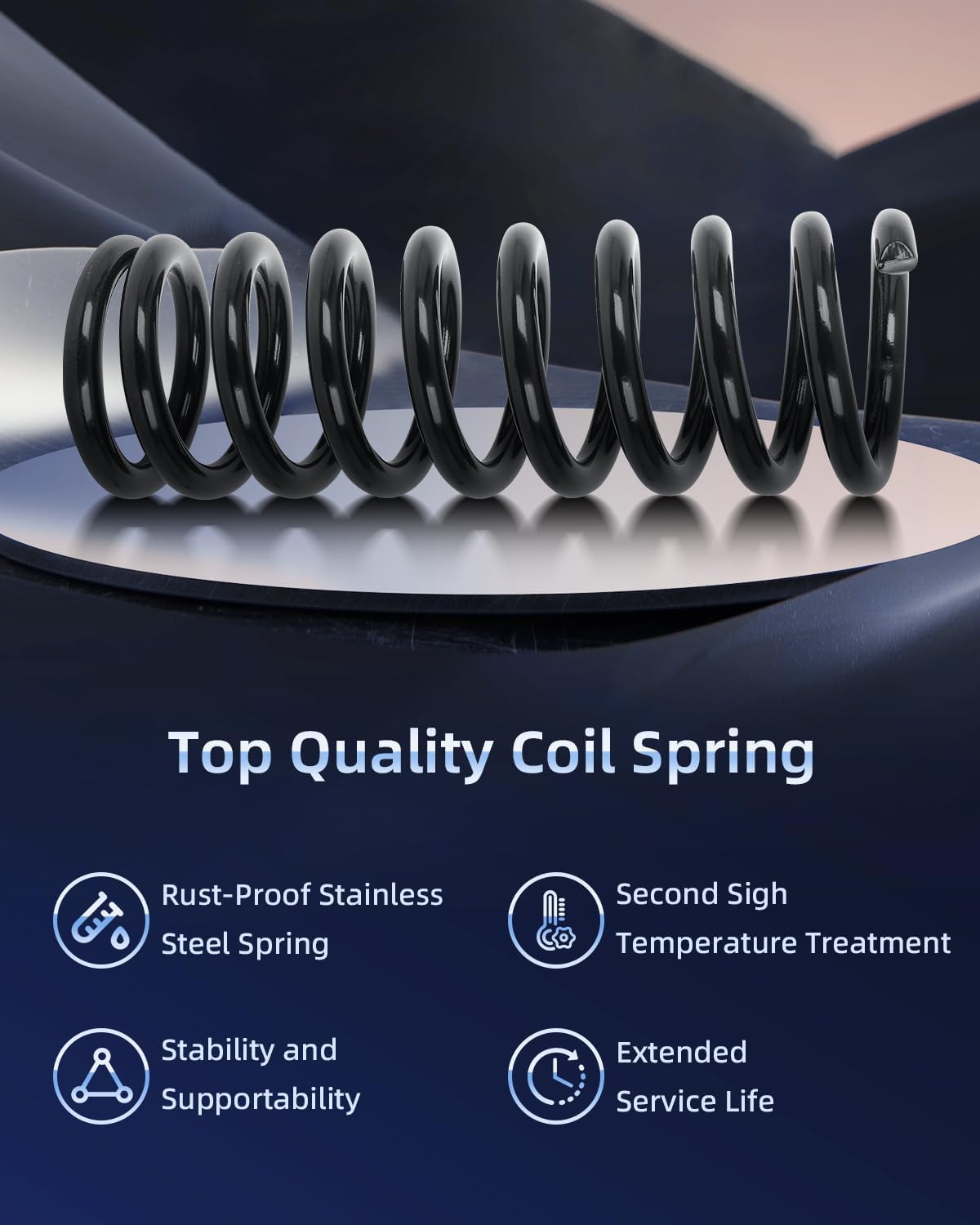 ECCPP Coil Springs Suspension Coil Spring Set for 1998-2003 for Ford Ranger Coil Springs for 80662 2PCS Front Coil Springs