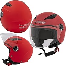 Children's Motorbike Scooter Helmet with ECE 22 06 Certificate, Red L