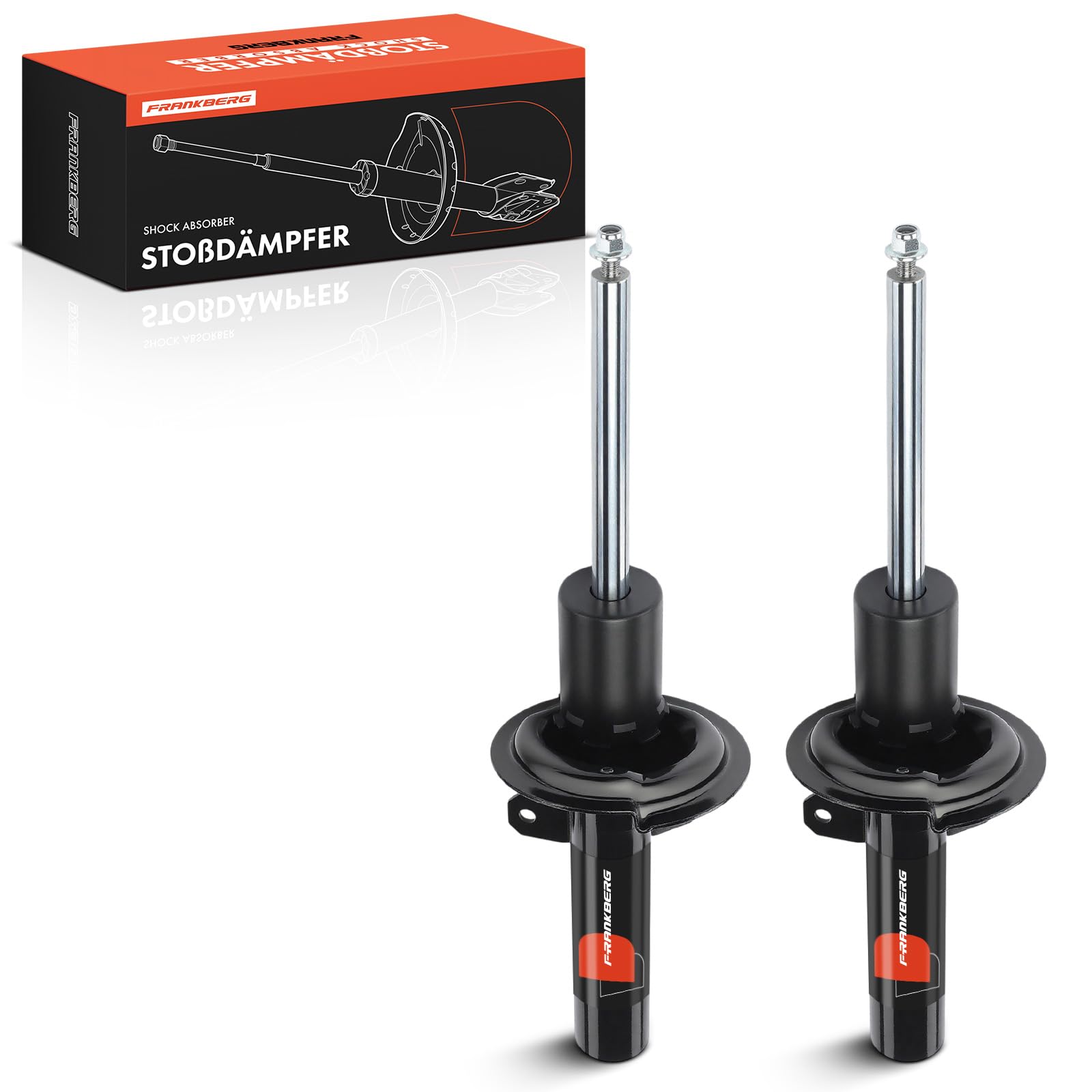 Frankberg 2 amortiguadores delanteros 335819 | Compatible con: Plataforma/chasis Transit FF FM FN, Caja de tránsito FA, Autobús de tránsito FB FC FD FS FZ