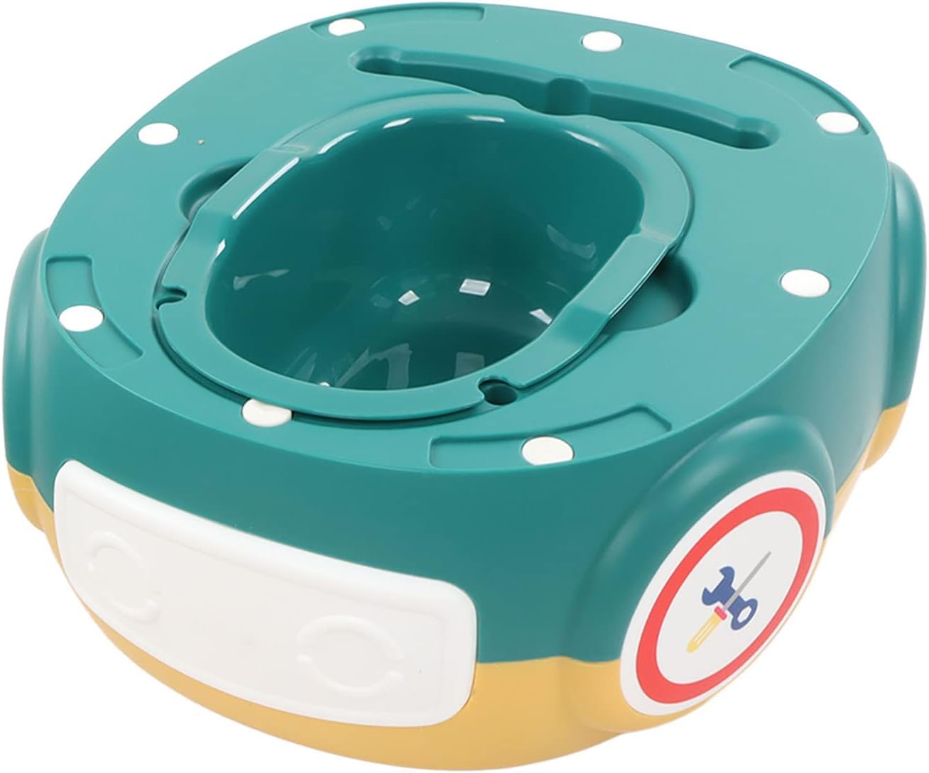 Baby Training Toilet,Portable Cute Car Shape Children Multifunctional for Home Potty(Yellow Green)