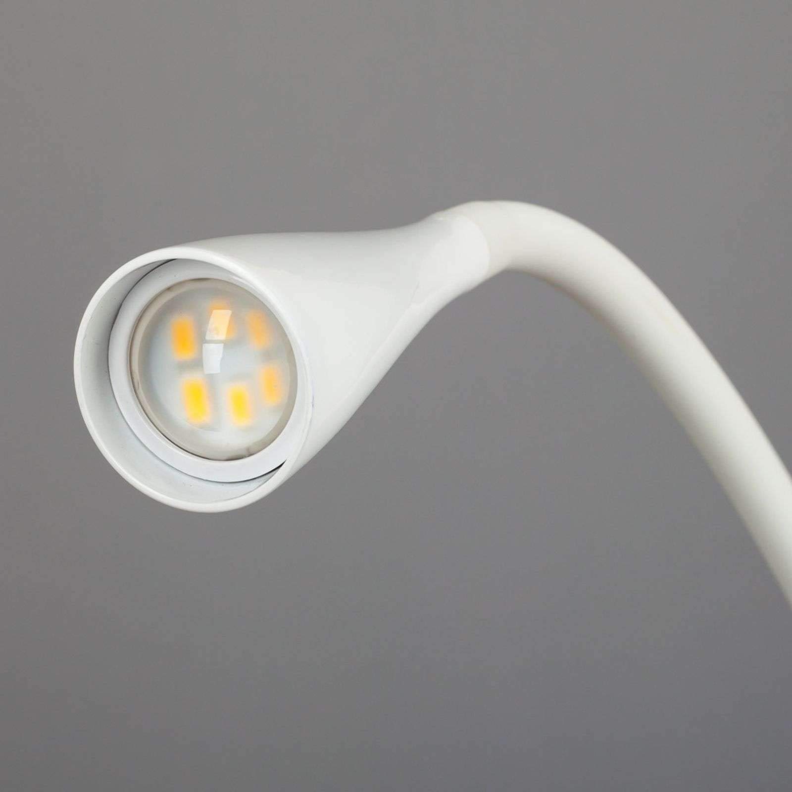 LED Lámpara de pinza 'Baris' (Moderno) en Blanco hecho de Metal (1 llama,) de Lindby | lámpara de mesa, lámpara de mesa, lámpara de lectura