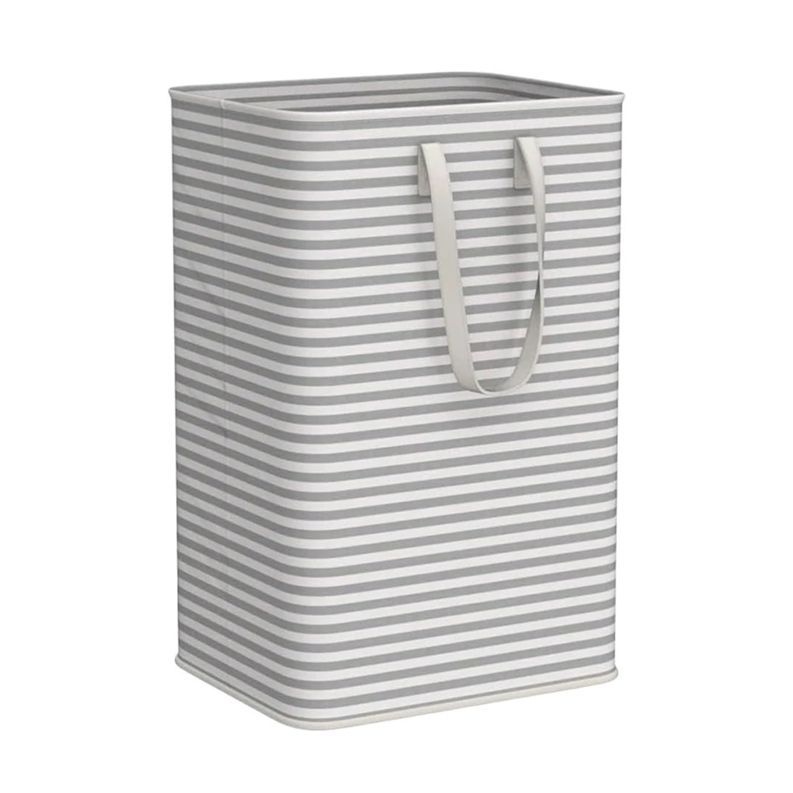 Zusammenklappbarer 80-Liter-Wäschekorb mit verstärkten Griffen(Light Grey)