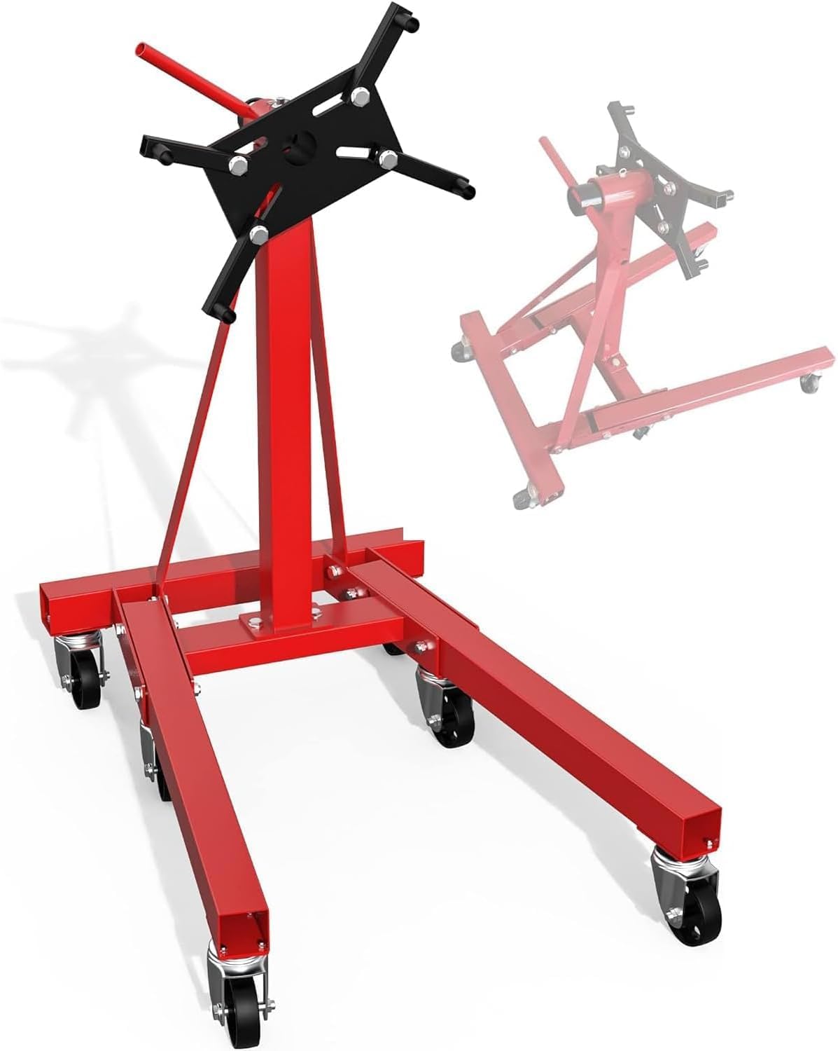 SPOWAY Engine Stand, 1250LBS Heavy Duty Engine Stand with